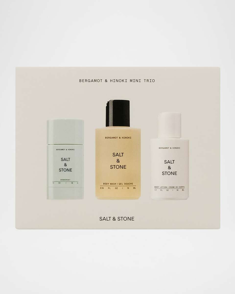 Salt & Stone Bergamot And Hinoki Mini Trio